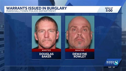 Police search for two men accused of breaking into central Iowa jewelry store