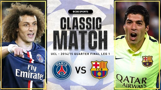 PSG vs. Barcelona CLASSIC HIGHLIGHTS | Luis Suarez scores ICONIC brace | 2014-15 Quarter Finals