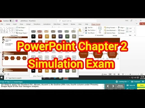 PowerPoint Chapter 2 Simulation Exam | PowerPoint Chapter 2 Hands-On Exercise 1 Simulation Training