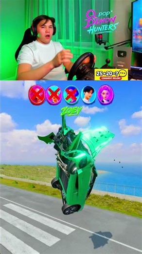 🔥KPOP Demon Hunters vs Log Trap BeamNG #beamng #beamngdrive #car #sreact#beamngdrive