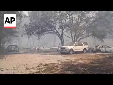 'My house is gone!': Woman shows damage after Georgia wildfire