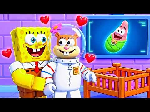 SPONGEBOB & SANDY ARE HAVING A BABY IN ROBLOX! 😱 (SpongeBob Roblox)