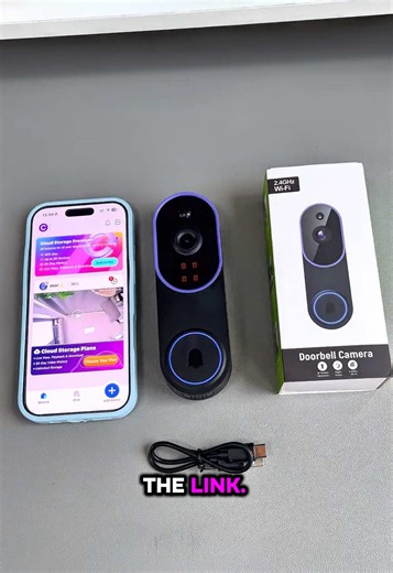 Rechargeable Smart Doorbell with Camera — Easy DIY Security