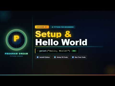 Learn Python Programming | First Program | [ Episode-1 ]