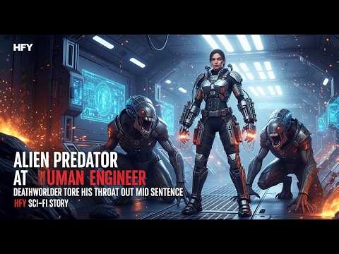 Alien Predator Laughed at the Human Engineer… Until a Deathworlder Tore His Throat Out | CoNan HFY