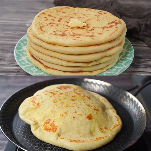 Easy Butter Naan Recipe | Soft Fluffy Butter Naan Recipe | Yummy | Yummy Recipes