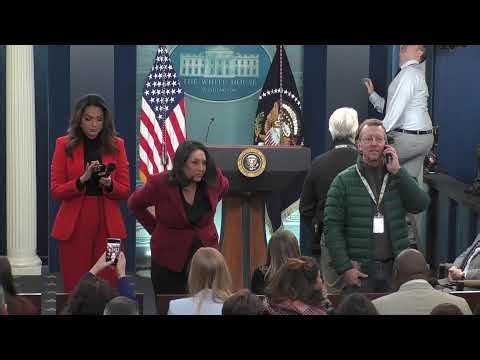 LIVE: White House briefing on Trump's one year back in office
