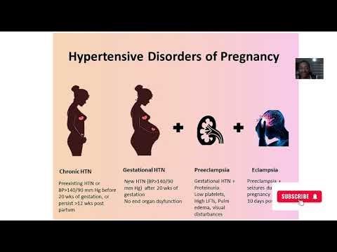 Hypertensive disorders of pregnancy; medical complications in pregnancy
