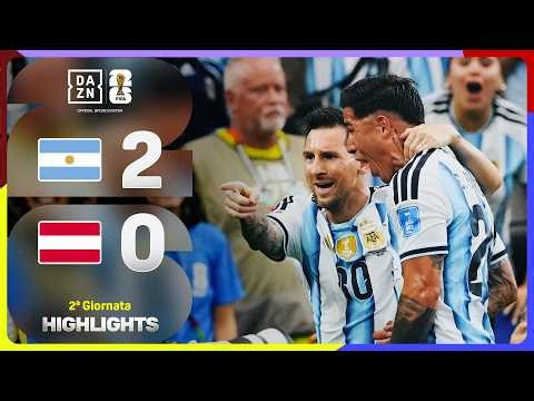 MESSI LEGGENDARIO, doppietta storica: Argentina-Austria 2-0 | FIFA World Cup | DAZN Highlights