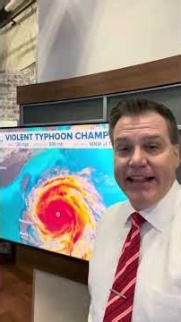Violent Typhoon Champi in the Pacific