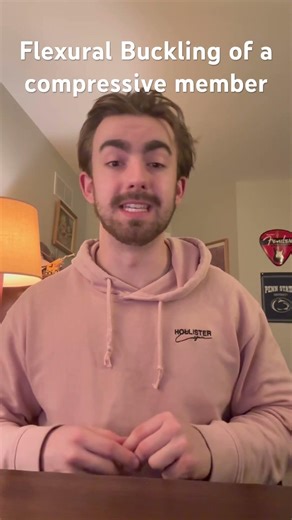 See Flexural Buckling Destroy a Member #engineering #shorts #physics