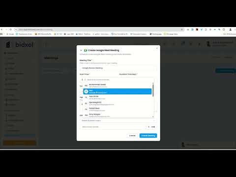 Google Meeting Integration Demo