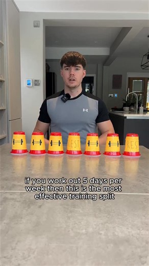 Alfie Evans on Instagram: "Best 5 Day Workout Split🔥 Training 5 times a week - use this split: push, pull, legs, upper, and legs again for maximum results. For daily fat loss/muscle growth tips follow me"