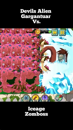 Iceage & LostCity Zomboss Vs. Devils Alien Gargantuar / Plants Vs. Zombies 2