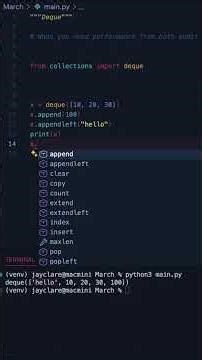 Python 3 | Double Ended Queues! #programming #python