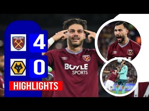 👺 West Ham 4-0 Wolves: Highlights & Goals | Premier League • Hammers Dominate at the London Stadium