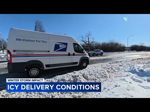 Winter storm creates hazardous conditions for mail carriers, delivery drivers