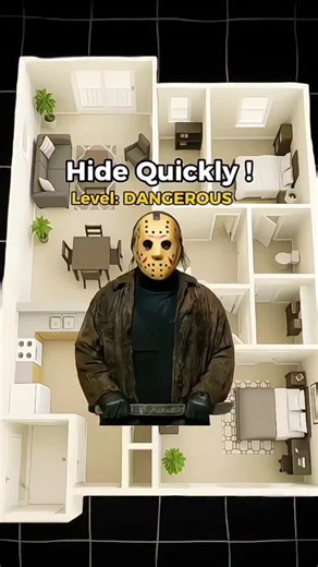 pick a spot and hide 😳 #halloween #scary #fyp #hideandseek #jasonvoorhees