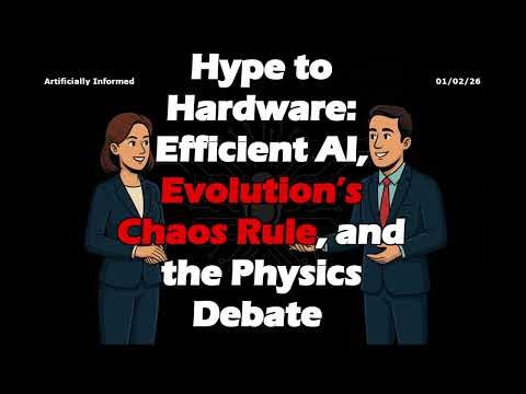 Hype to Hardware: Efficient AI, Evolution Chaos Rule, and the Physics Debate | Artificially Informed
