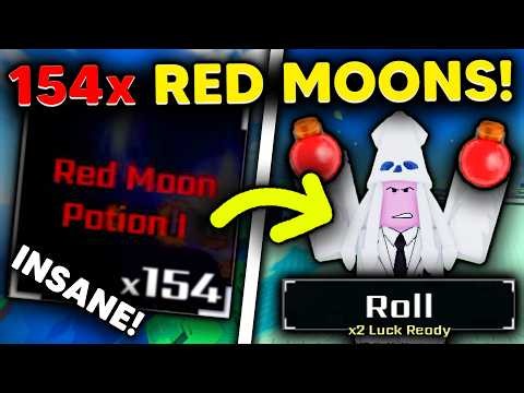 I USED 154 RED MOON POTIONS ON ONE ACCOUNT... | Sol's RNG