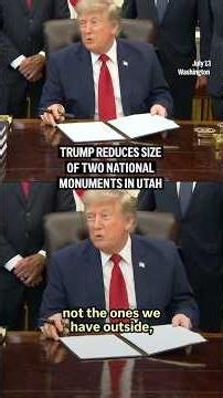 Trump reduces sizeof two national monuments in Utah