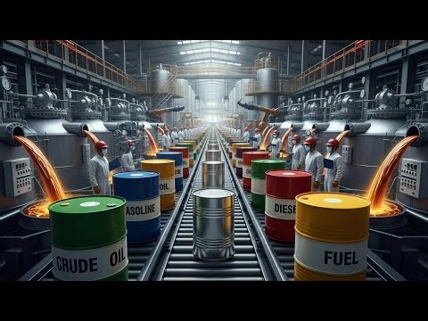 Inside a Black Gold Factory: From Crude Oil to Refined Petroleum Products (Full Process)