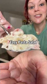Easy pasta salad 🥗 🍝 #easyrecipe