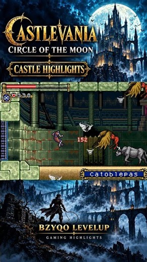 Catoblepas and Hipogriffs Block the Passage | Castlevania: Circle of the Moon