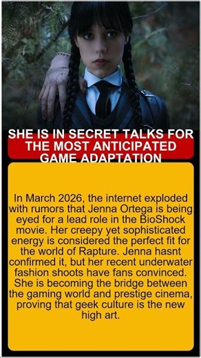Jenna Ortega In Secret Talks For BioShock Movie What We Know, life stories of celebrities