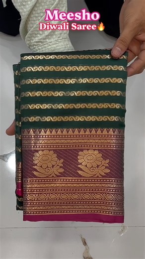 Meesho Kanjeevaram designer saree for party & wedding haul | latest meesho saree | diwali saree haul