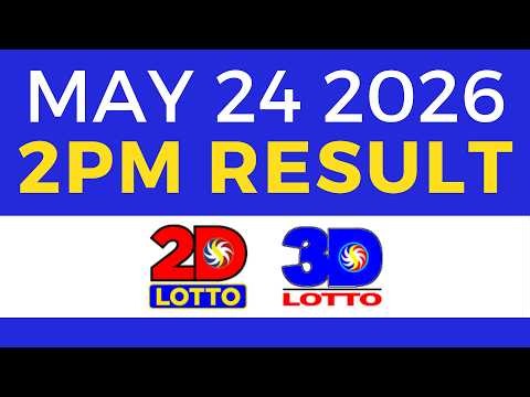 Lotto Result Today 2PM May 24 2026 | EZ2 Swertres PCSO