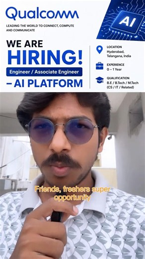 Qualcomm Hiring Freshers 2026 🔥 AI Platform Jobs | Hyderabad | Apply Now