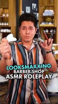 Looksmaxxing Haircut & Shave | ASMR Roleplay