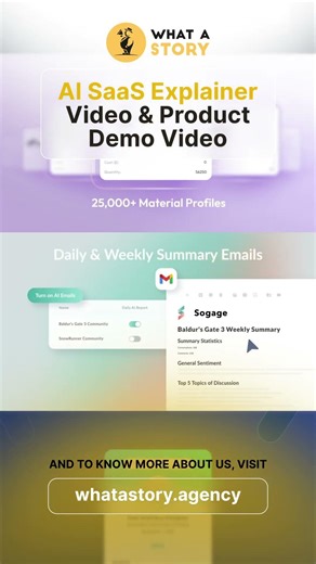 AI SaaS Explainer & Demo Video Examples | What a Story Video Production Agency for B2B