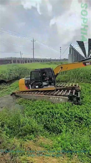 Where Wheels Sink, It Floats: Amphibious Digger in Action