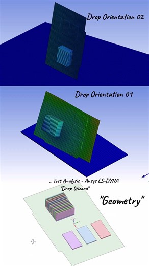 🚀 PCB Drop Test Analysis using LS-DYNA #engineering #design #electrical #pcb #fea #ansys #cad