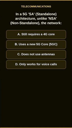 5G Standalone (SA) vs Non-Standalone (NSA)