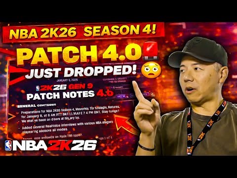 NBA 2K26 PATCH 4.0 is LIVE 🚨 | Season 4 Changes You NEED to Know!