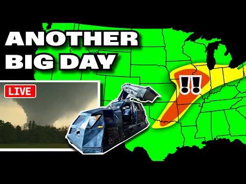 LARGE Tornado Threat Today - Chasers on the Ground