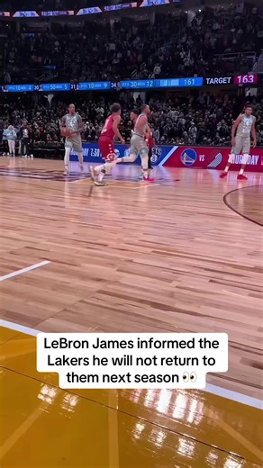 LeBron James will continue his NBA career for the 2026-27 season and has informed the Los Angeles Lakers they can move on 😦 (🎥:@Al Palagonia) #lebron #nba #lakers