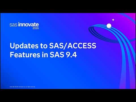 Updates to SAS/ACCESS Features in SAS 9.4