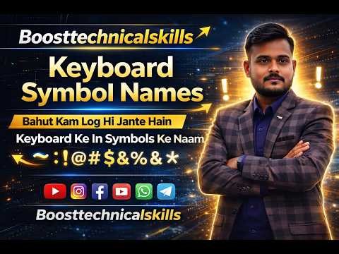 Keyboard Symbol Names | All Keyboard Symbols Explained for Beginners | Boosttechnicalskills