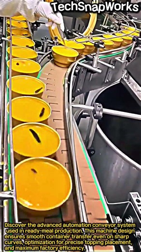 Precision Food Factory Automation Conveyor System #worker #process #automation #conveyor