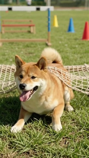 【運動会】運動神経抜群の柴犬しょうちゃん！障害物走に挑戦する姿が可愛すぎる【癒し犬動画】