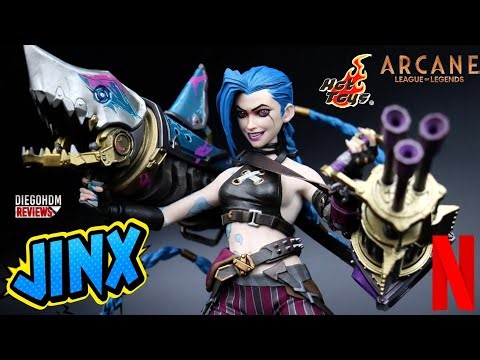 JINX ARCANE HOT TOYS League of Legends Unboxing e Review