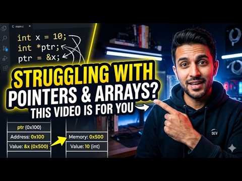 C Arrays, Pointers & Data Structures Explained (Beginner Guide)