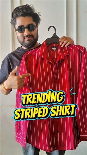 Maroon Striped Shirt 😳 • 2.3m views • Men's fashion