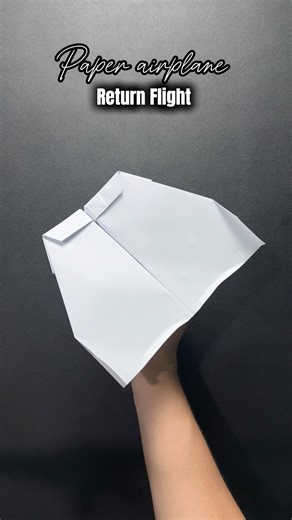 How to Make a Paper Plane That Works Like a Boomerang That Can Return to its Original Position EASY- Return Flight 🪃✈️ #vvvreview #origami #papercrafts #paperairplane #boomerang | Vĩnh Hí