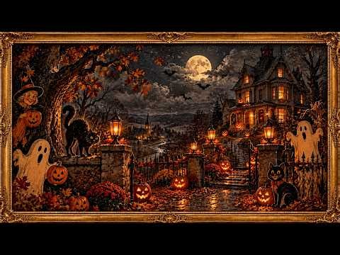 Vintage Halloween TV Art 2 Hours | Spooky Autumn Screensaver & Halloween Wallpaper