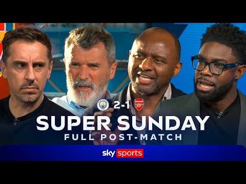 FULL Super Sunday post-match analysis! 🔎 | Keane, Vieira, Neville & Richards on Man City 2-1 Arsenal